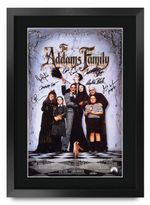 The Addams Family Movie Poster Signed Printed Autograph A3 Framed Memorabilia