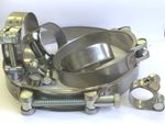 ZERO HEAVY DUTY BOLT CLAMPS W2 ,CLIP, PIPE, EXHAUST choose your size 