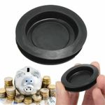 2PCS Rubber Money Saving Box Piggy Bank Closure Plug Stopper Cover OD:42 ID:32mm