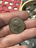 X146: 1723 George I American Colonial ROSA AMERICANA Penny, Breen 121 (22897)