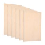 6 Pack Wood Panel Board, 12"x16" Unfinished Wood Canvas Square Wooden
