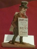 VICTORIAN 3D CARD STAND UP POSTER , DRURY LANE THEATRE ,  VICTORIAN SOUVENIR 