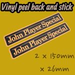 JPS John Player Special Vinyl Stickers Custom Decal Sticker Ford Mini Rally RC