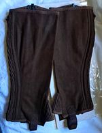 CAK half Chaps / Gaiters Size Adult XL brown Leather Brand New