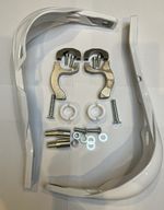 🇬🇧MX Enduro aluminium re-enforced hand guards Yamaha 7/8 22mm White,.