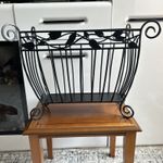 Vintage Wrought Iron Magazine 42cm/ 36 cm