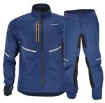 ACERBIS X DURO WATERPROOF JACKET & TROUSERS SET BLUE ENDURO ADULT OFF ROAD TRAIL