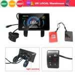 E-Bike 24-72V 4inch LCD Display Power Speed Meter Gear Control with NFC Cards UK