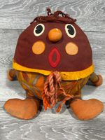 Large Vintage Humpty Dumpty BBC Stuffed Toy - Very Retro Fabric - 1970s