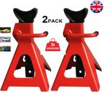 2pcs 3 Ton Heavy Duty Axle Stands Floor Jack Lifting Capacity Stand Car Caravan