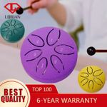 Buddha Stones Mini Steel Tongue Drum 3 Inch  6 Note Tongue Drum with Drumstick