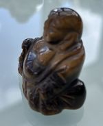 Vintage Hand Carved Tigers Eye Buddha Figurine