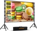 Projector Screen and Stand,Towond 150 inch Outdoor Projection Screen
