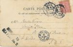 P109/33 GREAT BRITAIN CHANNEL ISLANDS 1904 PICTURE POSTCARD FRANCE TO JERSEY