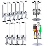 WALL MOUNTED & ROTARY STAND DRINK OPTIC DISPENSER PARTY BAR BUTLER 4 to 6 BOTTLE