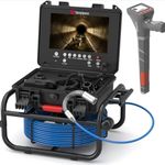 Drain Camera 50m and 512Hz Pipe Locator Set, Sanyipace Video & Voice Sewer...