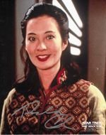 ROSALINE CHAO SIGNED 10 X 8 INCH STAR TREK DEEP SPACE NINE PHOTO - Keiko O'Brien
