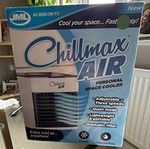 JML Chillmax AIR Portable Evaporative Cooler White Water 3-Speed Humidifier