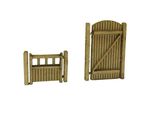 GARDEN GATES AND POSTS LASER CUT KIT FOR OO GAUGE 1:76 MODEL RAILWAY - LX003-OO