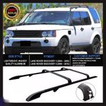 FOR LAND ROVER DISCOVERY 3 & 4 FULL BLACK RACK ROOF RAILS CROSS BARS ANTI THEFT