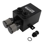 2L 12AN Oil Breather Baffled Aluminium Catch Tank Can &Filter &10AN Drain Tap UK