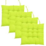 4-piece set of chair seat cushions, kitchen, dining room, lace up seat cushions