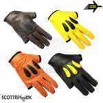 Italian Style Archery Gloves Hunting Shooting Men Leather 3 Full Finger Gloves