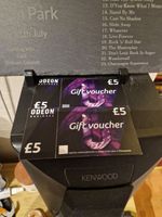 Odeon Cinemas Paper Gift Vouchers X2