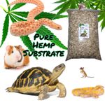 Bugznbits Pure Hemp Bedding , Great for Tortoise & Snake, Reptiles, Guinea Pigs