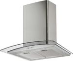 Solt SCGH60SS 60cm Curved Glass Chimney Cooker Hood Stainless Steel LED