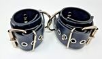 RubberFusion SHD (Super Heavy Duty) Wrist Cuffs - Black Reinforced Rubber SIZE#1