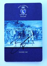 BRIAN HARMAN SIGNED SCORECARD FROM HOYLAKE WHERE HE WON THE 2023 OPEN