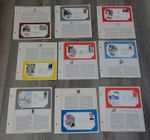 Vintage LOT of 9 MINT 1st Day of Issue Stamps The Postal Commemorative Society 