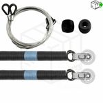2 x Garador Catnic Westland Mk3C Springs Pulleys 36" Long, Cables, Roller Wheels