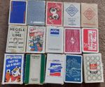 COLLECTION OF 15 PACKS OF VINTAGE ADVERTISING PLAYING CARDS