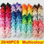 20/40PCS Kids Baby Girls Bow Hair Clip Children Toddler Flowers Hair Accessories