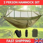 1-2 Person Garden Camping Hammock Bed Breathable Hanging Swing Mosquito Net