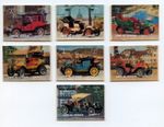 VETERAN VINTAGE ANTIQUE Motor Cars 1972 3D Stamp Set of 7 Umm Al Qiwain (UAE)