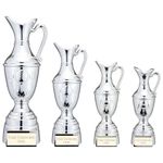The Champions Claret Jug - Resin Golf Trophy - Free Engraving - Silver Finish -