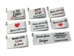 Cloth Labels Personalised Sew In Handmade Made with Love