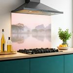 Printed Glass Kitchen Splashback 6mm Toughened Heat Resistant Hob Design No 2091