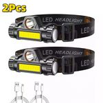 9900000LM Super Powerful LED Zoomable Headlamp Rechargeable Head Torch Headlight