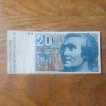 Switzerland 20 Francs Banknote Swiss National Bank Collectable Note