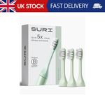 SURI Recyclable Plant-Based, Electric Toothbrush Heads - Built-in Tongue Scraper