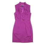 TED BAKER Womens Purple Sleeveless Day Cotton Blend Plain Midi M Elegant Dress