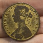 56. FREEMASON MASONIC LODGE TOKEN VICTORIA YOUNG HEAD BETWEEN 1860-1894