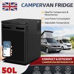 50 Litre CR50X Campervan RV 12V 24V Compressor Fridge Freezer App Control Camper