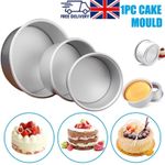 2/4/6/8/10 Inch Round Cake Pan Tin Baking Mold Mould Removable Bottom Loose Base