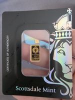 1g Gold Bar Scottsdale Mint Certi-Lock .9999 Fine Gold Prepper Bar Sealed Assay