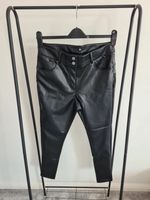V by Very Women's Black Faux Leather High Rise Skinny Trousers 2XL/16 New